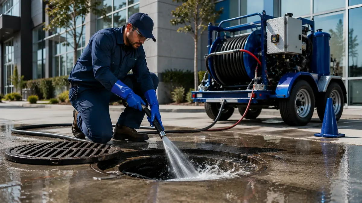 Commercial Hydro Jet Drain Cleaning in Lockwood