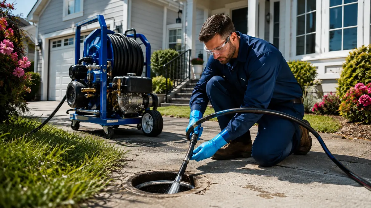Residential Hydro Jet Drain Cleaning in Lockwood