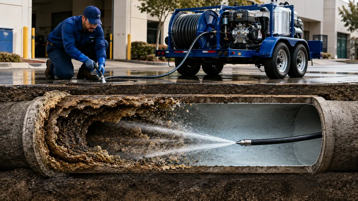 Sewer Pipe Descaling in Lockwood