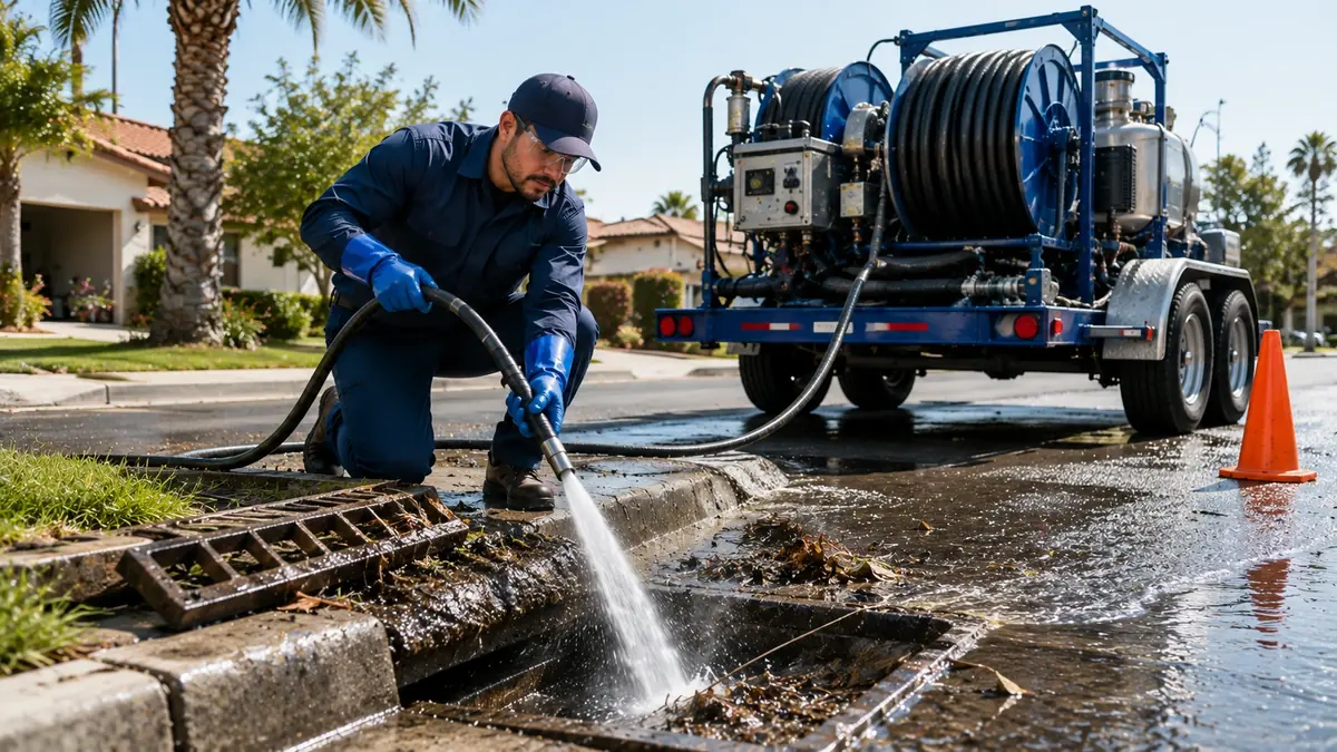 Storm Drain Hydro Jet Cleaning in Lockwood